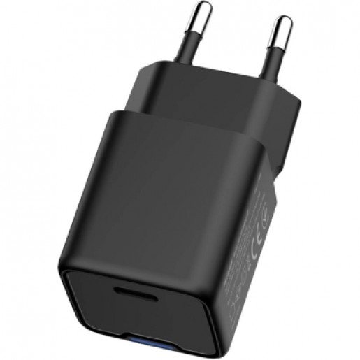 Зарядний пристрій ColorWay GaN Mini 25W (CW-CHS052PD-BK) PD Port PPS USB-C Black