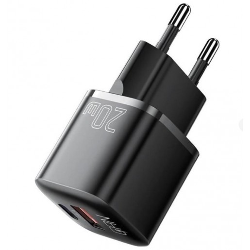 Зарядний пристрій Essager GaN 20W PD+QC 3.0-Bl