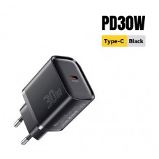 Зарядний пристрій Essager GaN 30W PD+QC 3.0 Black
