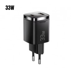 Зарядний пристрій Essager GaN 33W PD+QC 3.0 LED Black