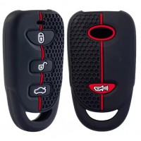 Силіконовий чохол для брелка Cyclone 3+1 кнопки Black