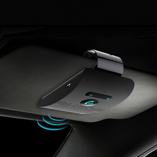 Автомобільна HandsFree гарнітура Bluetooth 5.0 з кліпсою на козирок, динамік, мікрофон, вбудований акумулятор
