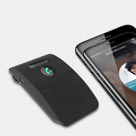 Автомобільна HandsFree гарнітура Bluetooth 5.0 з кліпсою на козирок, динамік, мікрофон, вбудований акумулятор