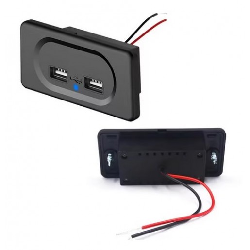 Автомобільний зарядний пристрій 2xUSB 12-24V 3.1A
