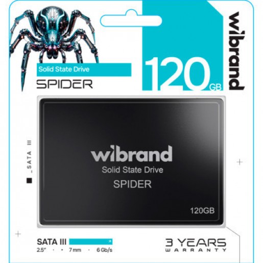 Накопичувач 120GB Wibrand Spider (WI2.5SSD/SP120GBST)