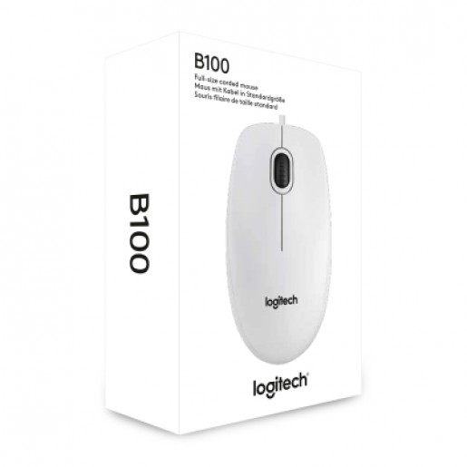 Маніпулятор Logitech B100 (910-003360) White