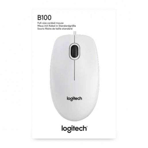 Маніпулятор Logitech B100 (910-003360) White
