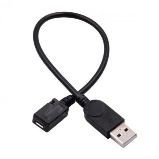 Кабель USB (M) to microUSB (F) 0.1m