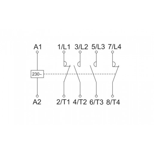 Контактор модульний IEK KM20-22M (2NO+2NC) змінного струму