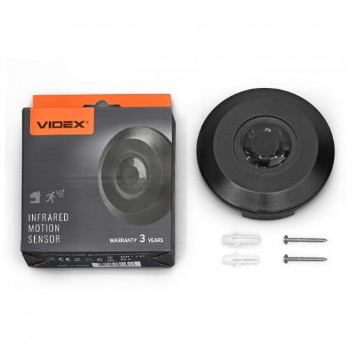 Датчик руху Videx VL-SPC05B 220V 800W IR, чорний