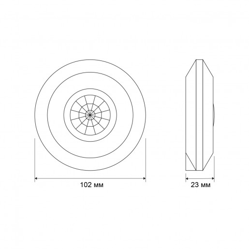 Датчик руху Videx VL-SPC05W 220V 800W IR, білий