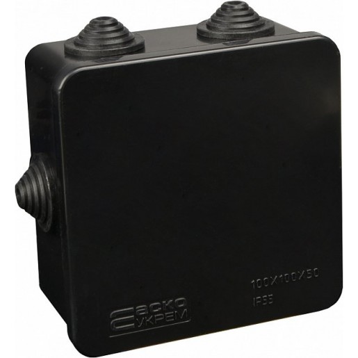 Розподільча коробка Аско-УкрЕМ (100x100x50 мм) Black