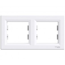 Рамка 2-а Schneider Electric Asfora білий