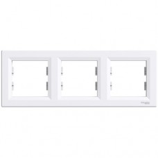 Рамка 3-а Schneider Electric Asfora білий