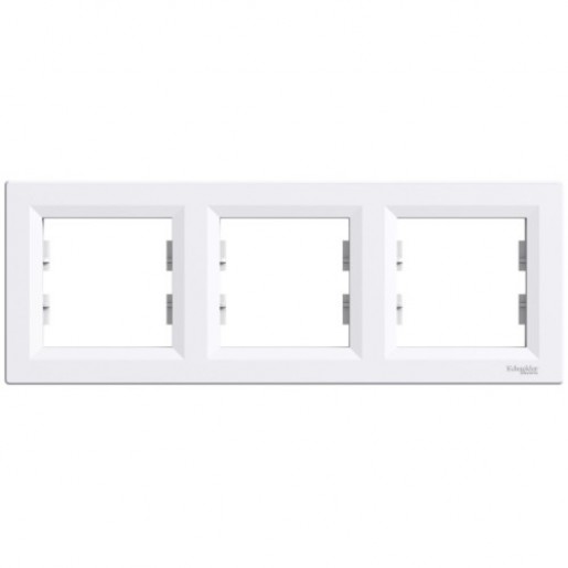 Рамка 3-а Schneider Electric Asfora білий