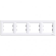 Рамка 4-а Schneider Electric Asfora білий