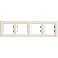 Рамка 4-а Schneider Electric Asfora крем