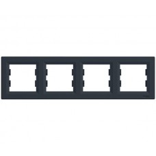 Рамка 4-а Schneider Electric Asfora антрацит