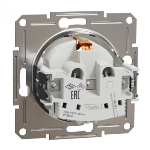 Розетка Schneider Electric Asfora 1-а, з/з, без рамки, білий