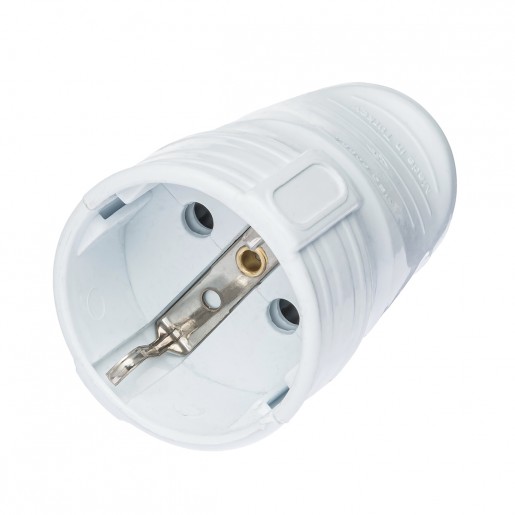 Розетка DE-PA 11111 однофаз. із з/з 16А, 250V, 3500W