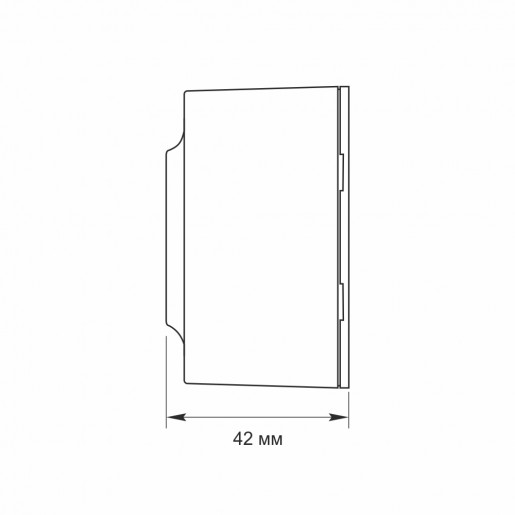Розетка Videx BINERA, 1-а, без/з, White IP20