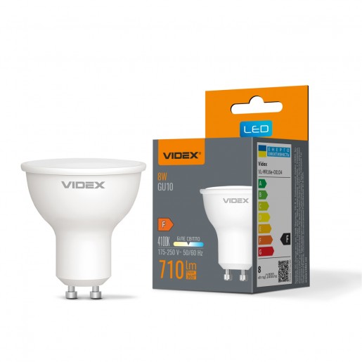 Світлодіодна LED лампа VIDEX MR16e 8W GU10 4100K