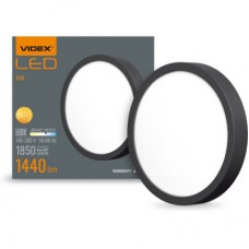 Накладний LED світильник Videx 18W 5000K 220V Black