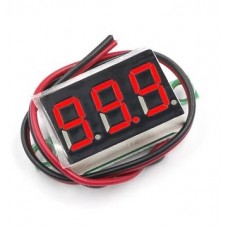 Вольтметр DC 2.5-40V 2-line (0.28") Red