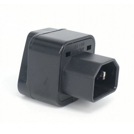 Перехідник-розетка C14 to EU UPS IEC320 євророзетка для безперебійника