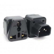 Перехідник-розетка C14 to EU UPS IEC320 євророзетка для безперебійника