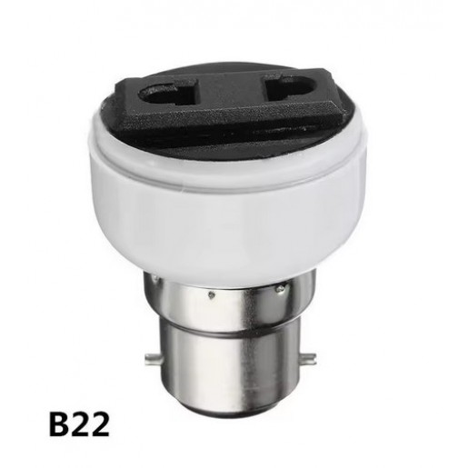 Перехідник з цоколя B22 на US/EU розетку