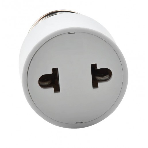 Перехідник з цоколя E27 на US/EU розетку без LED індикатора