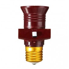 Перехідник з цоколя E27 на 2xUS/EU розетку з вимикачем