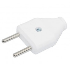 Вилка штепсельна Neomax NX1007 220В, без/з, 10A, пряма, білий