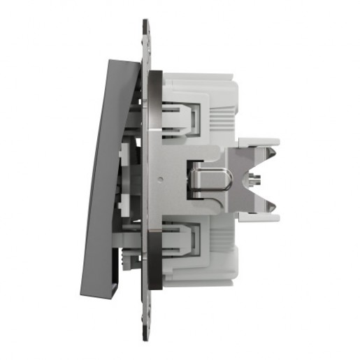 Вимикач прохідний Schneider Electric Asfora (EPH0400171) 1-кл, антрацит