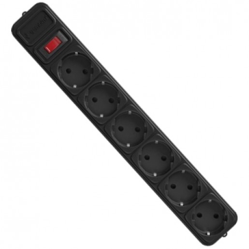 Мережевий фільтр Gembird SPG6-G-6B, 6 роз. 1.8 м, RTL