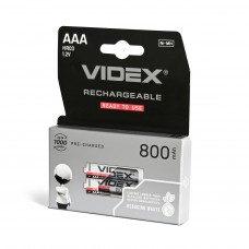 Акумулятори Videx AAA/HR03 800mAh double blister/2шт