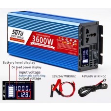 Універсальний інвертор 3600W 12-220В з чистою синусоїдою