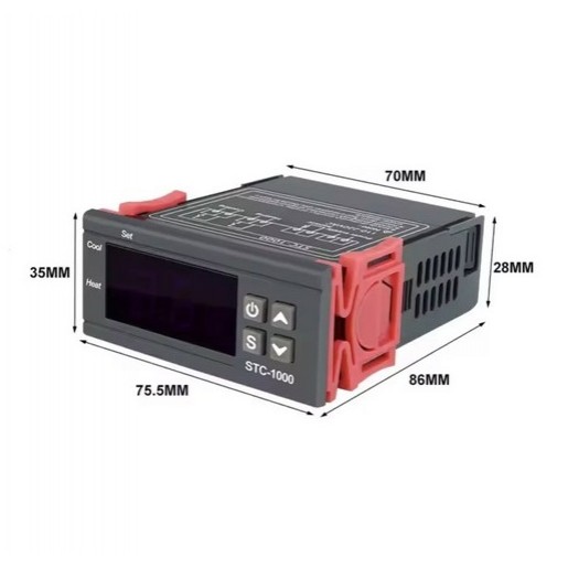 Терморегулятор цифровий STC-1000 -50~99С 10А 220В