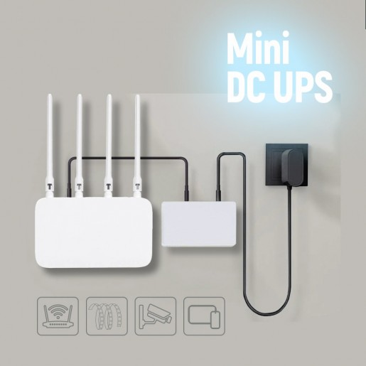 Джерело безперебійного живлення ColorWay UPS для роутера 8800mAh 21W DC 5V/9V/12V/24V (CW-PB088LI1WT)