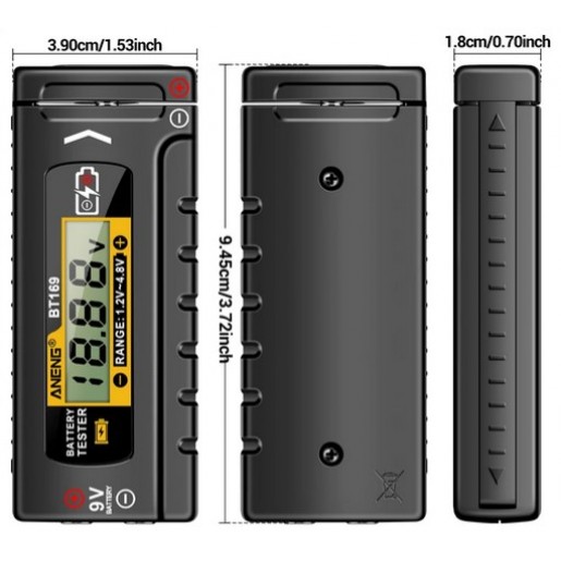 Тестер елементів живлення Battery Tester BT-169