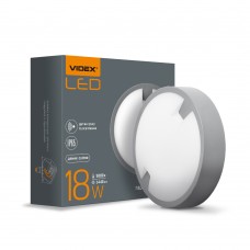 LED світильник круглий Videx 18W 5000K 220V Black