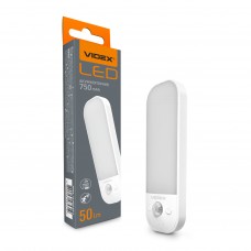 LED світильник Videx VL-NL014W-S акумуляторний з датчиком руху White