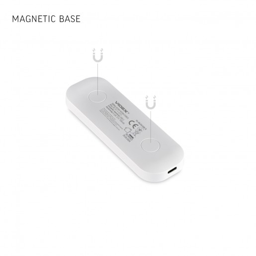 LED світильник Videx VL-NL014W-S акумуляторний з датчиком руху White