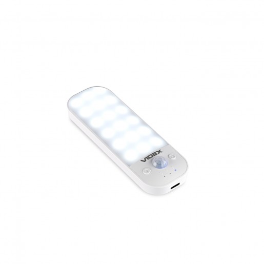 LED світильник Videx VL-NL014W-S акумуляторний з датчиком руху White
