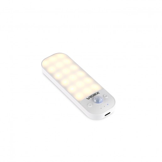 LED світильник Videx VL-NL014W-S акумуляторний з датчиком руху White