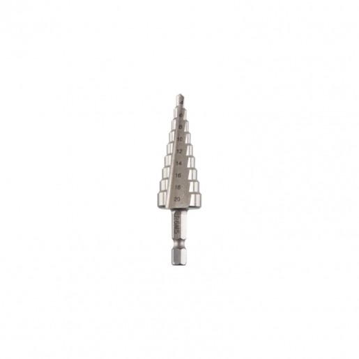 Свердло Dnipro-M P6M5 ступінчате, шестигр. хвостовик 4-20 мм