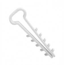 Дюбель-ялинка 12 мм пласка (100 шт.) білий