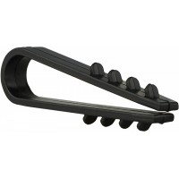 Дюбель-ялинка Apro 6 мм кругла (100 шт.) чорний