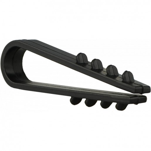 Дюбель-ялинка Apro 6 мм кругла (100 шт.) чорний